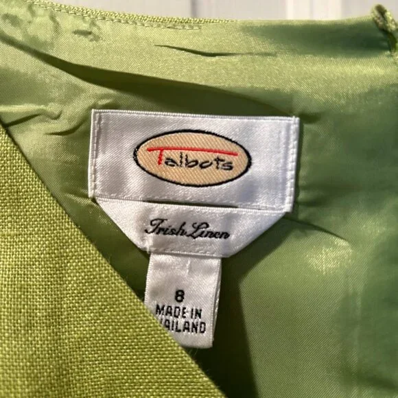 Talbots Linen Lined Sheath Dress - Picture 4 of 6